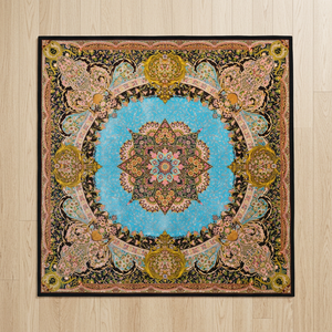 Alfombra de Seda Pura de Lujo, Moderna, Anudada a Mano, Diseño Oriental, Antideslizante, Lavable, Plegable, Grosor de 2-3 mm - Product Image 2