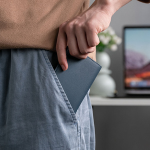 TILONSTAR-Tarjetero de cuero TVC502 para hombre, tarjetero de aluminio antirrobo con bloqueo RFID - Product Image 6