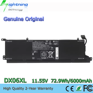 แบตเตอรี่แล็ปท็อปของแท้ DX06XL ใหม่สำหรับ <span class=keywords><strong>HP</strong></span> <span class=keywords><strong>Omen</strong></span> x 2S <span class=keywords><strong>15</strong></span>-dg0000nc <span class=keywords><strong>15</strong></span>-dg0018TX L32701-2C1 - Product Image 1