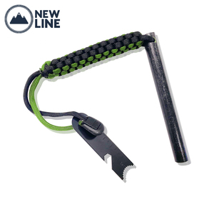 Rz-démarreur de feu en téflon, gyroscope thermorésistant avec manche noir, matériel de survie raffermissement paracorde - Product Image 1