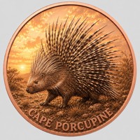 Pièce de monnaie en cuivre pur 999 de 1 oz, Série Animaux de la Savane Africaine, Couleurs puissantes, Haute définition, Édition UV Préférée