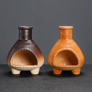 Quemador de Aromaterapia de Cerámica, Mini Chimenea para el Hogar, Duradero para la Quema de Incienso de Salvia y Madera Sagrada con Llama Abierta - Product Image 4