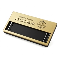 Badges nominatifs métalliques personnalisés de qualité supérieure en gros - Badges magnétiques en aluminium pour personnel, avec paillettes et couleur personnalisée pour hôtels, entreprises, magasins