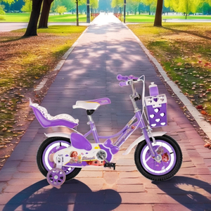 2024 Cô Gái Mới 'xe đạp với bánh xe đào tạo 12/16/20 trẻ em 'tốc độ duy nhất Xe Đạp tựa lưng nhà máy bán hàng trực tiếp - Product Image 4