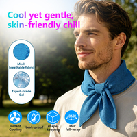 Écharpe rafraîchissante respirante pour le cou, compresse chaude/froide, gel solide, serviette, bandana froid, bandeau, bracelet pour le sport, la randonnée, le yoga