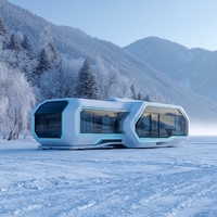 Meilleur prix pour une maison capsule préfabriquée en acier imperméable avec panneau solaire pour les applications hôtelières, de gymnastique et de restauration