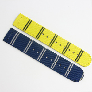 Correa de <span class=keywords><strong>Reloj</strong></span> de Tela Premium Personalizada, Amarilla y Azul, Correa de Nailon para Xiaomi Band 8/9 <span class=keywords><strong>Pro</strong></span> - Product Image 5