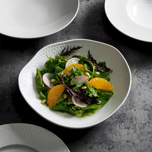 Jqy thương hiệu đồ ăn Nhà cung cấp búa thiết kế ăn uống tốt Tấm đặt Horeca phục vụ sứ trắng món ăn gốm bộ đồ ăn - Product Image 6