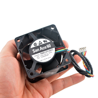 Ventilateur de refroidissement LED RGB haute vitesse QZH 60 mm 1,8 W 9G0612P1G031 DC12V 1,54A 4 broches double roulement à billes 65CFM 11800RPM pour serveur PC 100000