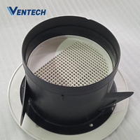 VDV-A6 Diffuseur d'air de retour rond en plastique moderne pour système de ventilation, type disque, pour plafond