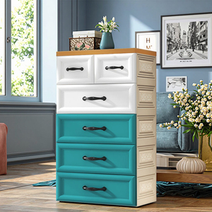 Armadio <span class=keywords><strong>per</strong></span> Bambini di Buona Qualità a 5 Ripiani Cassettiera <span class=keywords><strong>in</strong></span> <span class=keywords><strong>Plastica</strong></span> <span class=keywords><strong>per</strong></span> Vestiti con Cassetto Portaoggetti <span class=keywords><strong>per</strong></span> Soggiorno e Camera da Letto - Product Image 3