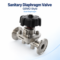 Vanne à diaphragme manuelle à 2 voies, haute température, OEM ODM 601 602 312 673