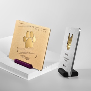 Bazar Venta directa de fábrica Gran cantidad Excelente precio Pequeñas Medallas de metal Espejo incrustado Placas honorarias Trofeos Placas - Product Image 4