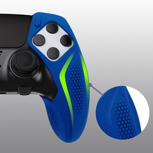 เคสซิลิโคนกันลื่น PlayVital สีน้ำเงิน สำหรับจอย PS5 Edge - Product Image 4