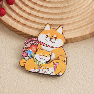 Japan City Artisanat en bois tridimensionnel Aimant écologique Chute de colle Déco pour réfrigérateur Mémorial touristique Vente en gros - Product Image 1