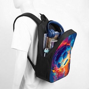 Pedido Mínimo 1 Pieza, Mochila Unisex de Poliéster con Estampado de Dibujos Animados y Cierre de Cremallera, Tamaño 17 Pulgadas para Estudiantes de Primaria y Secundaria, Adolescentes - Product Image 4