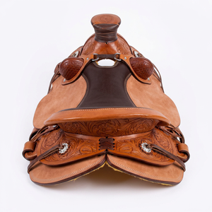 Selle Western en cuir à contact étroit, nouveau design, pour chevaux, avec équipement, tailles 12-18 pouces, vente en gros de selles Western, grossiste - Product Image 4
