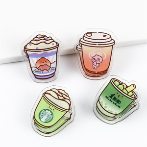 High Quality Custom Cartoon Acrylic Paper Clips Hot Selling Factory Direct Plastic Crafts
