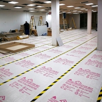 Film de protection temporaire pour tapis de 36 po x 50 pi, film antidérapant résistant, à coller et à décoller, pour usage domestique