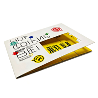 Brochure personnalisée avec logo, couverture souple à reliure parfaite, fenêtre découpée, couverture pliable, papier d'art extractible, impression offset, OEM ODM