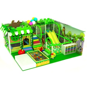 Aire de jeux intérieure avec toboggan double face, piscine à balles, ensemble complet pour enfants de 7 ans, équipements pour enfants, thème nature personnalisé - Product Image 2