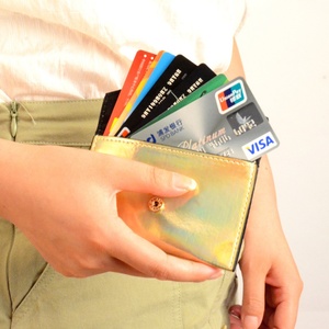 BOSHIHO Promotion Fashion PU Button Characters Women's Wallet Coin <b>Purse</b> Mini Money Bag Credit Card Holder - Product Image 2