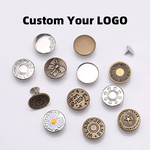 Biểu Tượng Tùy Chỉnh Kim Loại Jeans Nút Và Đinh Tán Brass Denim Nút Cho Quần Áo - Product Image 2