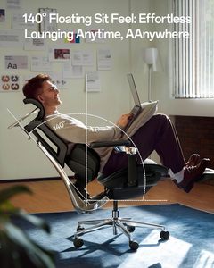 Silla <span class=keywords><strong>de</strong></span> <span class=keywords><strong>Oficina</strong></span> Ergonómica Inteligente Hbada X7 con Seguimiento Lumbar Totalmente Automatizado 720 °   Reposabrazos Ajustables, Cojín <span class=keywords><strong>de</strong></span> Asiento Ventilado - Product Image 4