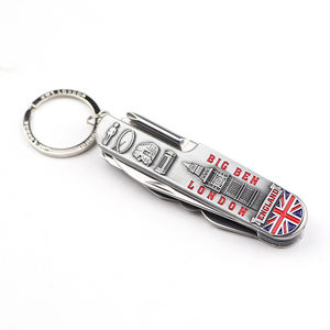 Venta al por mayor Logotipo de recuerdo personalizado cuchillo de camping multiherramienta propósito de acero inoxidable metal artesanía cuchillo de bolsillo - Product Image 3