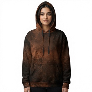Sweat à capuche unisexe oversize moderne pour l'hiver, avec impression par sublimation brodée, pour les collections streetwear décontractées - Product Image 1
