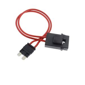 กล่องฟิวส์แบบมาตรฐานขนาดเล็กพิเศษ ไมโคร มินิ โลว์ โปรไฟล์ แม็กซี่ พร้อมสายต่อฟิวส์แบบคู่ สายไฟต่อพ่วงสำหรับรถยนต์ อะแดปเตอร์แปลงไฟ สายต่อพ่วงแบบ IP44 ขนาด 16AWG - Product Image 1