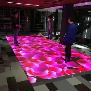 Led-Fliesenbildschirm P2.976 Bühne interaktive Induktion des menschlichen Körpers Boden 3d-Anzeigenleiste Boden vollfarbiger Tanz-Bodenbildschirm