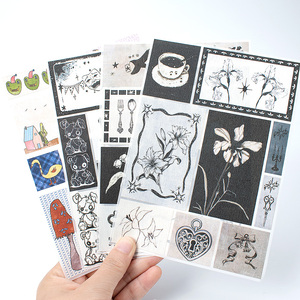 Produttore di articoli di cancelleria per journaling, fogli di adesivi decorativi estetici personalizzati con taglio a mezzo ritaglio - Product Image 4