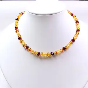 Baby Necklace Cute Healthy Jewelry Help Sleep Natural Amber Organic Gem