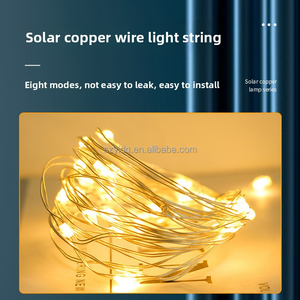 IP65 impermeable LED Solar Navidad decoración luces cadena decoraciones al aire libre para árbol de Navidad patio <span class=keywords><strong>arreglo</strong></span> - Product Image 3