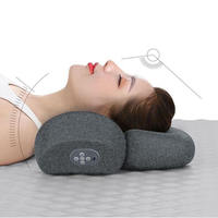 P07 Nouveau masseur de cou multifonctionnel avec coussin de massage chauffant infrarouge, matériau ABS+maille, couleur personnalisée, design ergonomique