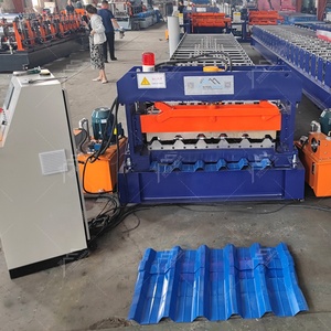 Beliebte Kazachische H44 1000 Trapezförmige IBR-Dachblech-Rollformmaschine mit Langer Lebensdauer - Product Image 2