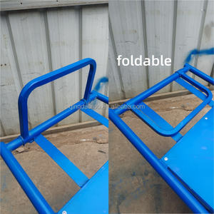 भारी शुल्क स्टील इलेक्ट्रिक वैगन कार्ट फार्म गार्डन व्हीलबैरो उपयोगिता ट्रॉली - Product Image 4