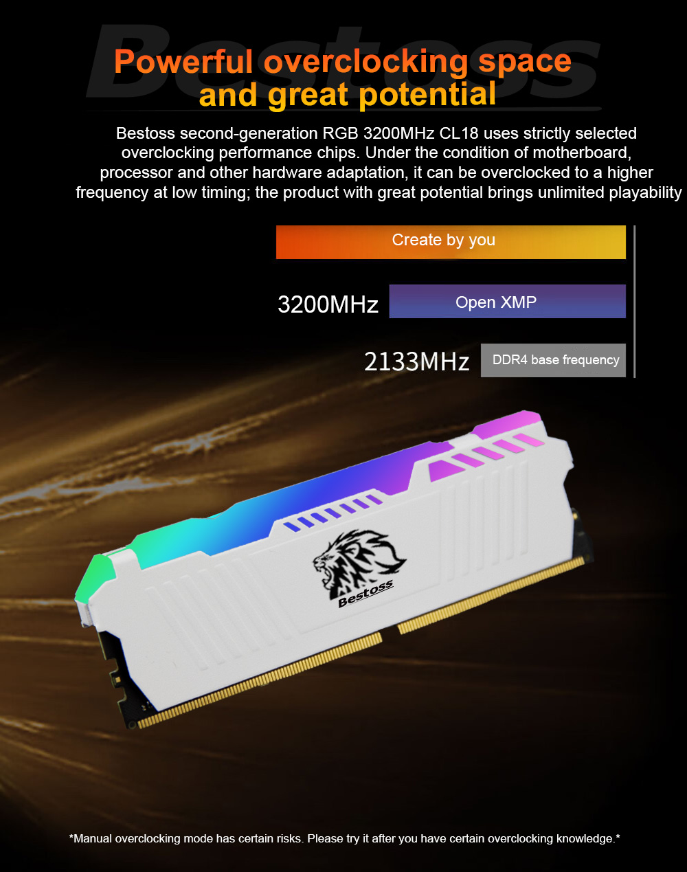 Bestoss DDR4-3200 16GB メモリ 4枚セット