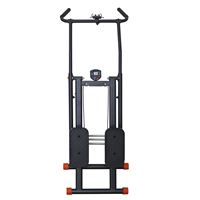 Appareil de fitness multifonction pliable en acier et plastique, simulateur d'escalade d'escalier d'intérieur avec chronomètre, compteur et support de téléphone pour la maison
