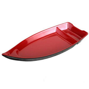 Plato de plástico de alta calidad, bandeja de plástico para sashimi, plato de servicio de sushi sashimi, plato de melamina para barco - Product Image 5
