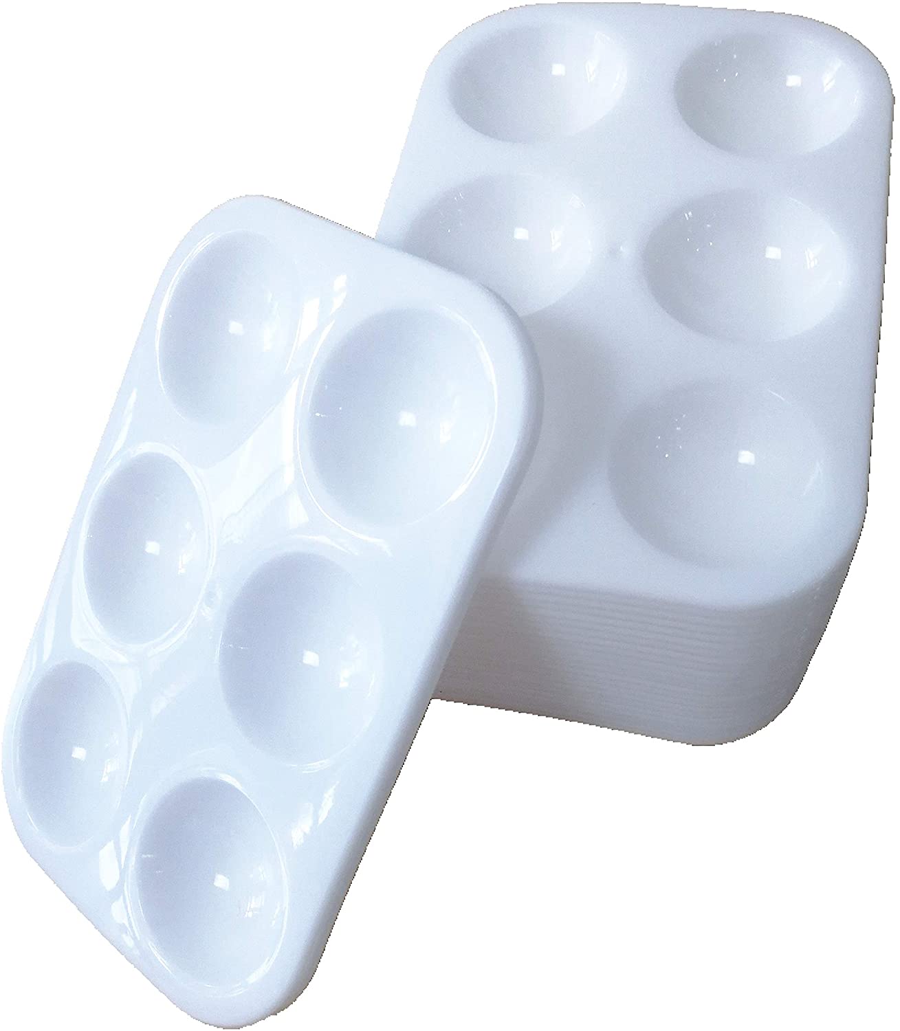 Палетка для рисования, моющаяся пластиковая палитра, 6 ячеек, для акварельных и акриловых красок, для творчества, Pal