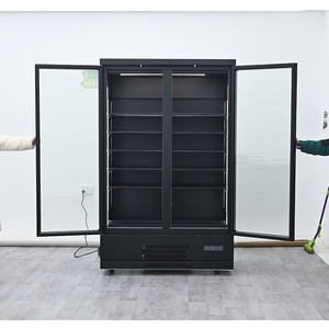 Refrigerador Comercial Vertical con Doble Puerta de Vidrio, Sistema de Control de Termostato Digital R290, para Exhibición de Bebidas - Product Image 3