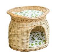 Maison pour chat en plastique à deux niveaux, lit pour animaux de compagnie, maison pour chien, universelle quatre saisons, amovible et lavable, cadeau de Noël