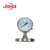 Manomètre à diaphragme en acier inoxydable OEM 100 mm, raccord à bride, plage de mesure 0~60 MPa, garantie 1 an pour les produits chimiques