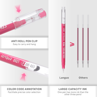 Ensemble de 45 stylos à encre normale non effaçable de 0,6 mm, édition classique, boîte cadeau en plastique, pour le dessin et le journaling, pour le bureau et l'école