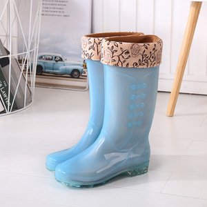 YL7305 PVC couleur bonbon clair <span class=keywords><strong>bottes</strong></span> <span class=keywords><strong>de</strong></span> <span class=keywords><strong>pluie</strong></span> dame Transparent antidérapant imperméable belles <span class=keywords><strong>bottes</strong></span> <span class=keywords><strong>de</strong></span> <span class=keywords><strong>pluie</strong></span> pour femmes chaussures - Product Image 5