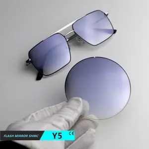 EXIA Y5 Sunglasses Lens Matte Silver Mirror Flash Graduated Grey Color UV400 Base Curve 2