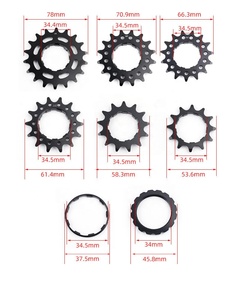 Pièces de roue libre pour vélo BMX à vitesse unique, en acier CRMO haute résistance, pignon de cassette de vélo, bague de <span class=keywords><strong>blocage</strong></span> - Product Image 5