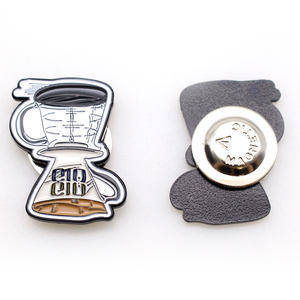 Alfileres grandes de esmalte suave, alfiler de solapa de esmalte duro médico bonito de dibujos animados de café de hierba de setas de pescado promocional personalizado - Product Image 3